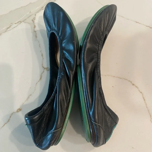 Tieks Black Leather Ballet Flats - Picture 5 of 7